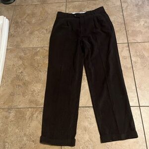 Classic Black Wool Trousers 33-34 inch waist